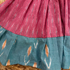 Pink Ikat Cotton Dress for Girls