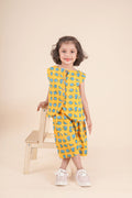 Yellow Elephant Print Coord Set
