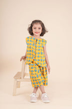 Yellow Elephant Print Coord Set