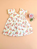 White Minnie Mouse Printed Cotton Baby Frock