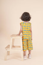 Yellow Elephant Print Coord Set